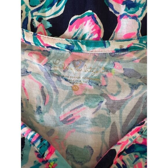 Lilly Pulitzer Daisy Knot Top All Caught Up Size XS - Picture 7 of 7